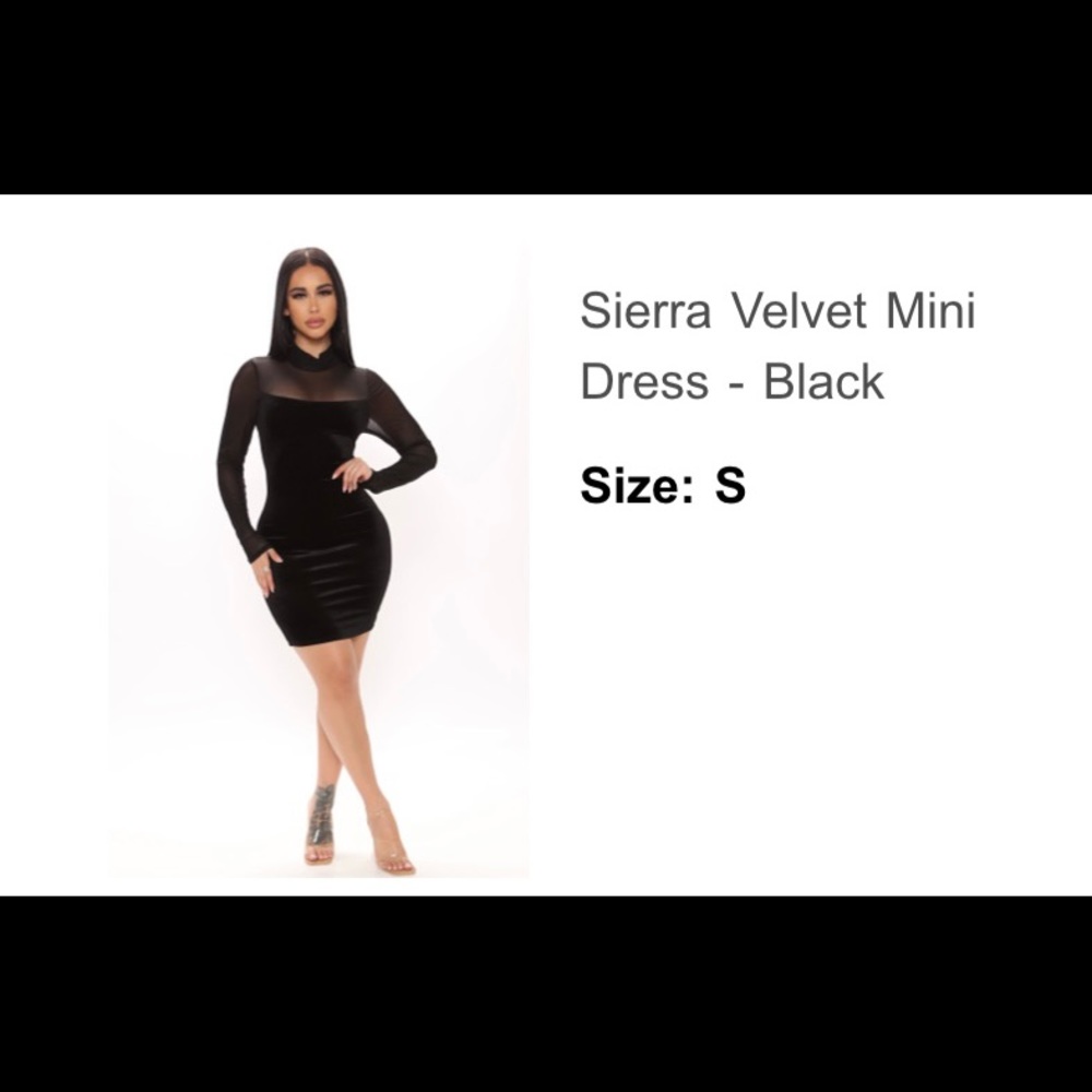 Sierra Velvet Mini Dress - Fashion Nova
